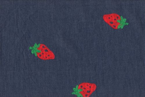 Denim bordado 11238-308 strawberry