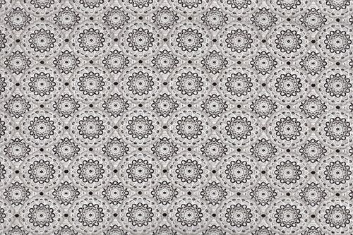Stamped Fabric cotton perla grey