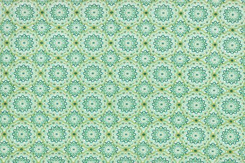 Print Fabric cotton perla green