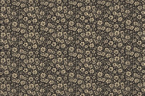 Stamped Fabric cotton edelweis negro