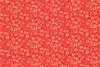 Stamped Fabric cotton edelweis rojo