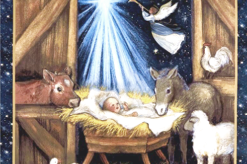 Nativity Barn Panel