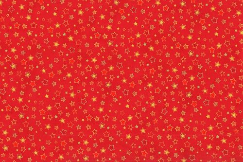 Navidad 112 cm stars red