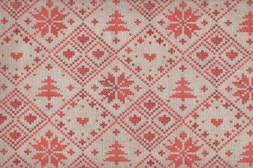 Manteleria de Navidad HP 140 Digital Copo Rojo