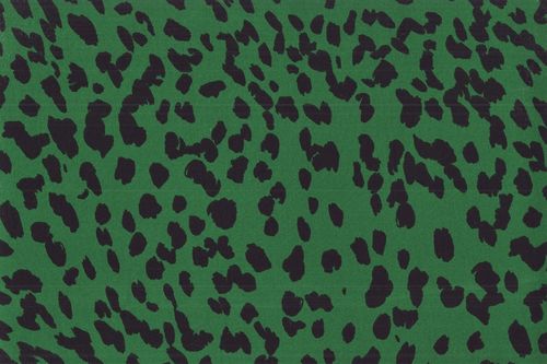 Satén 209449-0011 Animal Print Leopard Vert