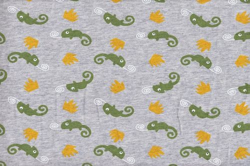 French Terry print camlijo gris epicea