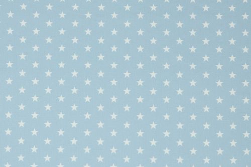 Cotton V Stars 4955-020 Light Blue