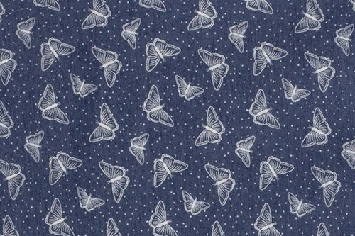 Denim 19009-003 Butterfly and dots