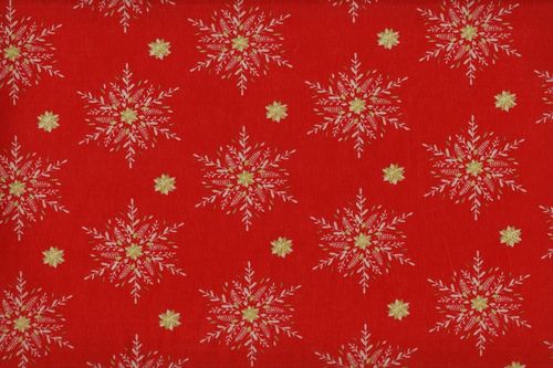 Cotton Christmas Alpina Or Rouge