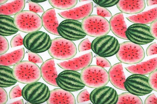 Jersey digital print ST 21241-02 Watermelon White