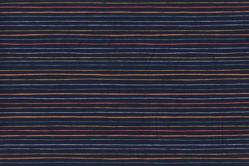 Cotton V 08737-103 Stripe and Space Navy
